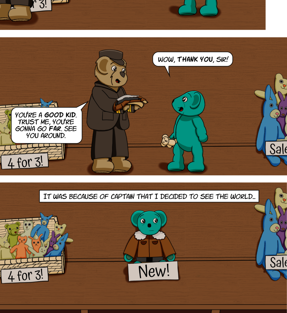 Fuzzy Knights - Episode 58, Page 1: Episode 56 -The Fuzz Part II: Captain Captain