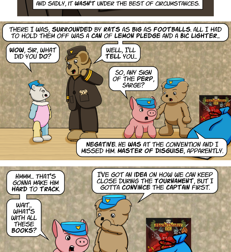 Fuzzy Knights - Episode 58, Page 1: Episode 56 -The Fuzz Part II: Captain Captain