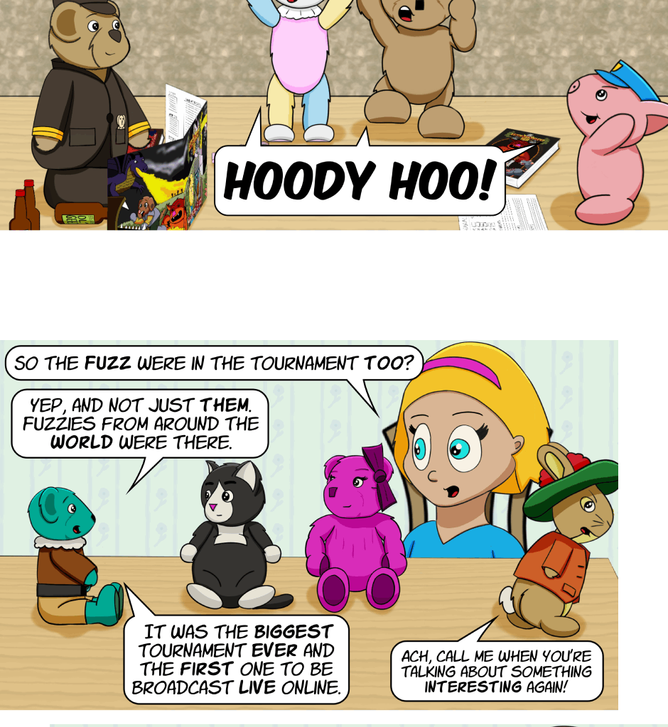Fuzzy Knights - Episode 59, Page 1: Episode 57 - The Fuzz Part III: The Long Arm