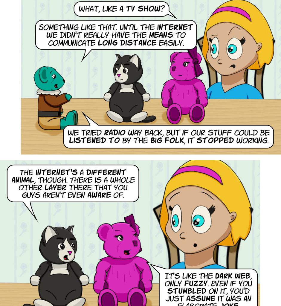 Fuzzy Knights - Episode 59, Page 1: Episode 57 - The Fuzz Part III: The Long Arm