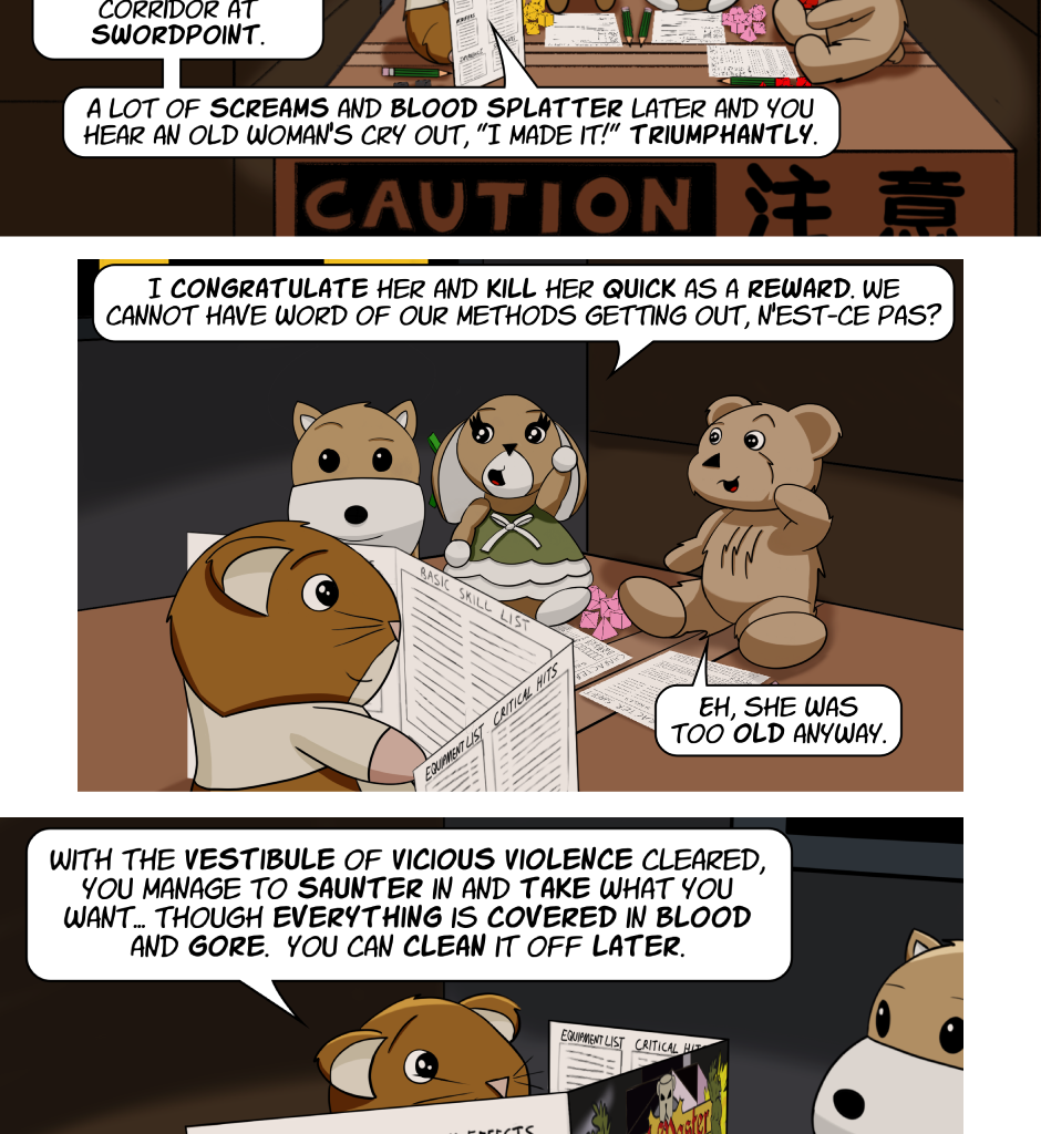 Fuzzy Knights - Episode 61, Page 1: Episode 58 - Final Prep