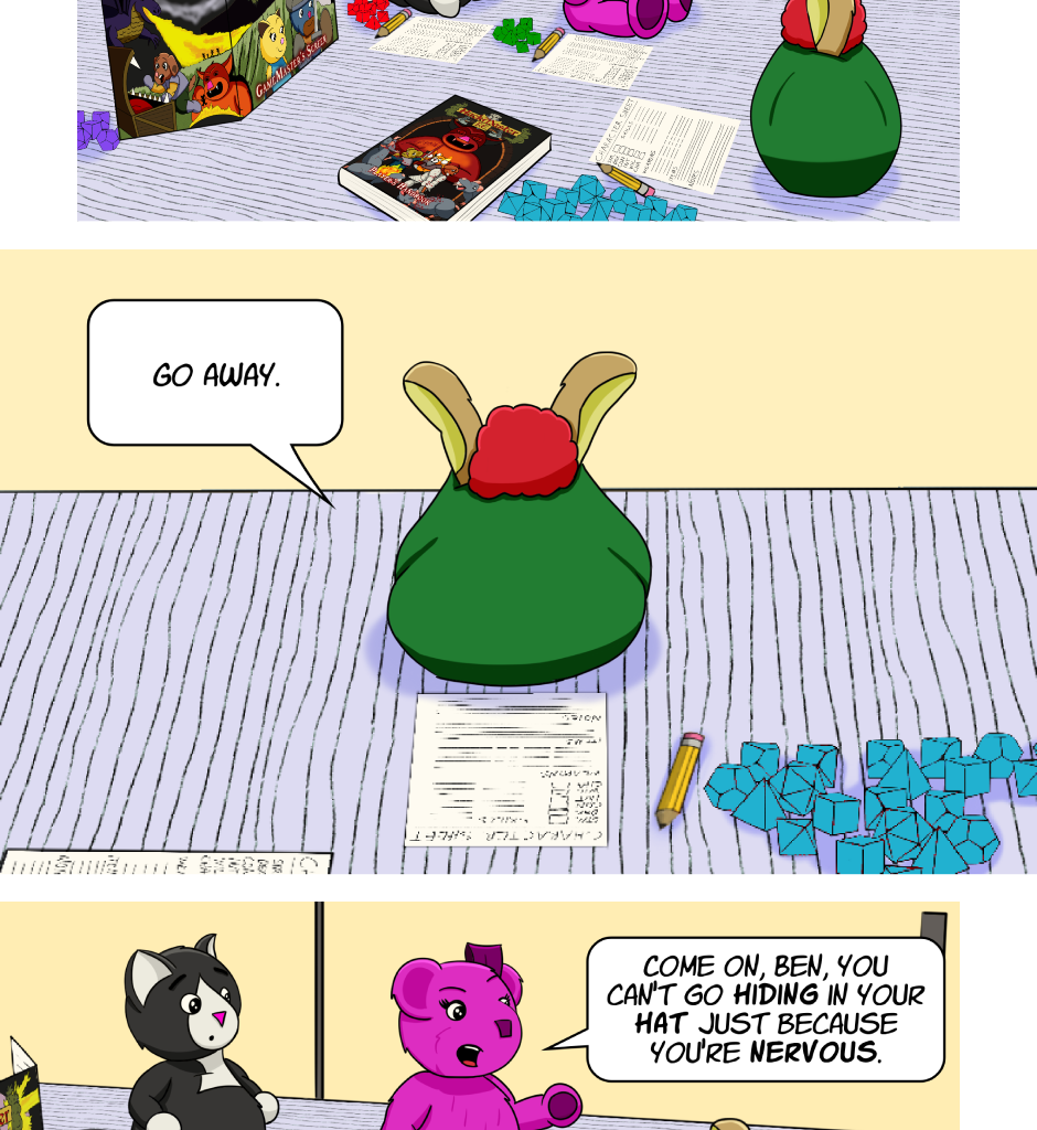 Fuzzy Knights - Episode 62, Page 1: Episode 59 - Ben in Doubt