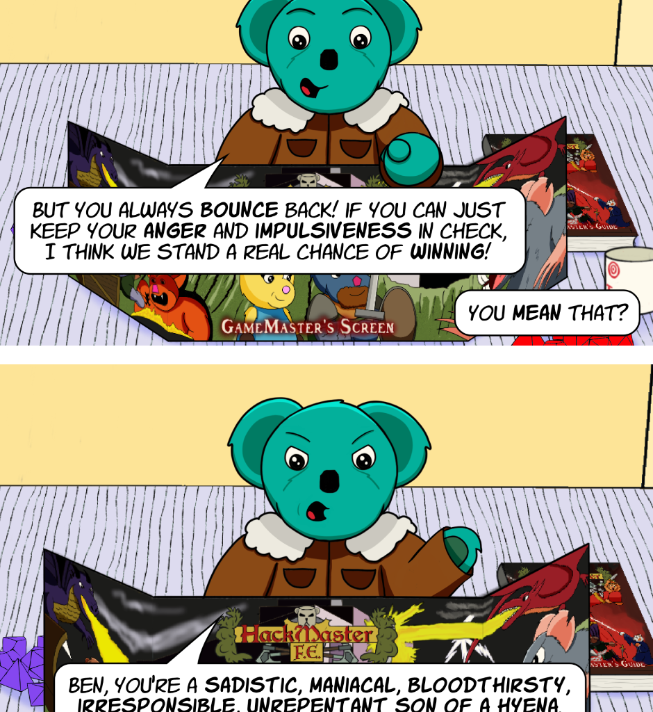 Fuzzy Knights - Episode 62, Page 1: Episode 59 - Ben in Doubt