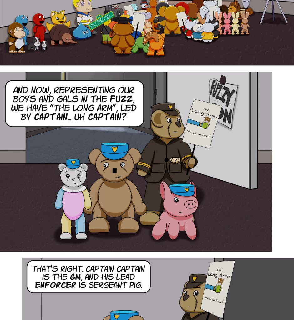 Fuzzy Knights - Episode 64, Page 1: Episode 61 - Opening Ceremonies - Part II