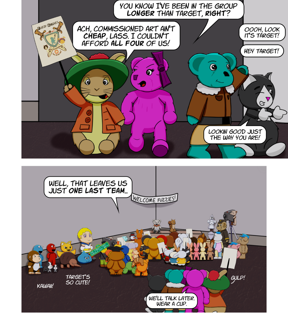 Fuzzy Knights - Episode 65, Page 1: Episode 62 - Opening Ceremonies Part III