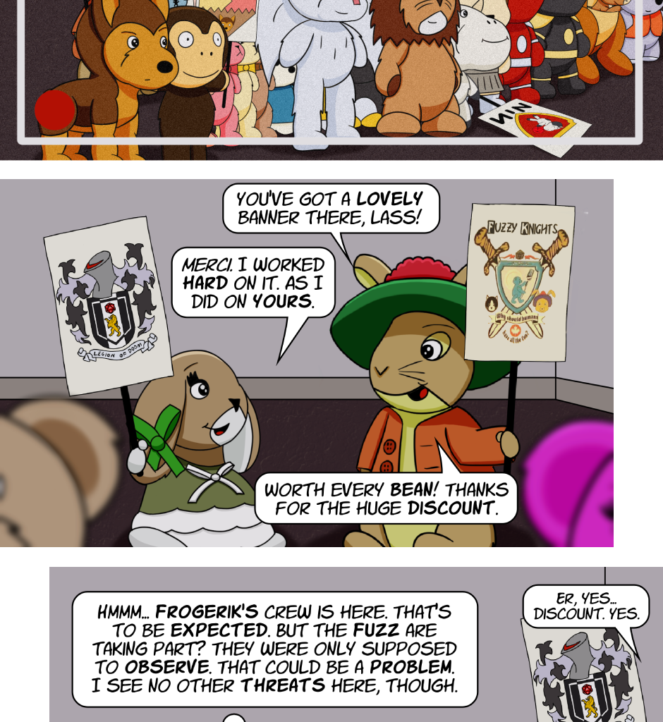 Fuzzy Knights - Episode 65, Page 1: Episode 62 - Opening Ceremonies Part III