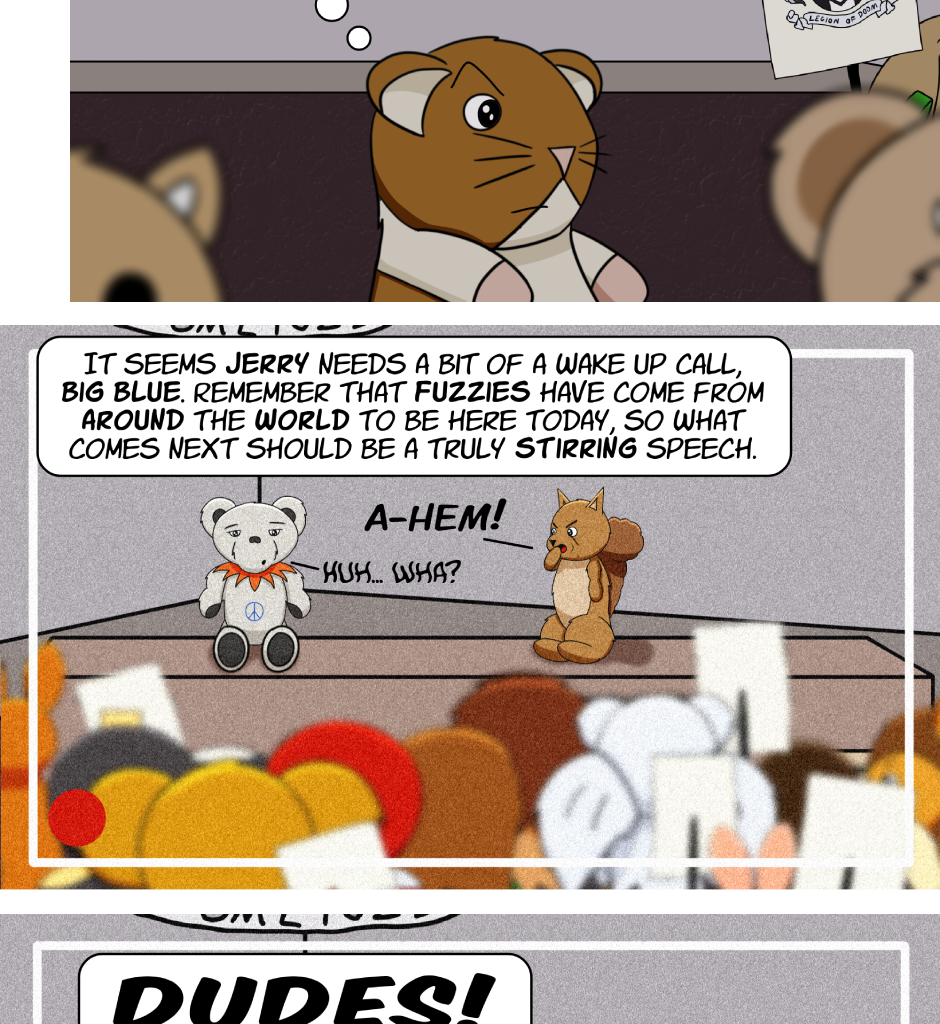 Fuzzy Knights - Episode 65, Page 1: Episode 62 - Opening Ceremonies Part III