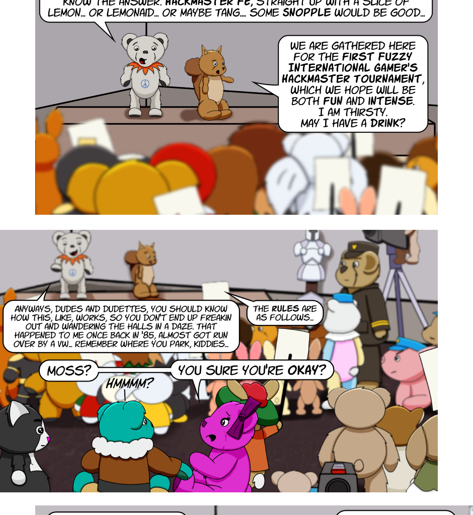 Fuzzy Knights - Episode 66, Page 1: Episode 63 - The Rules and the REF