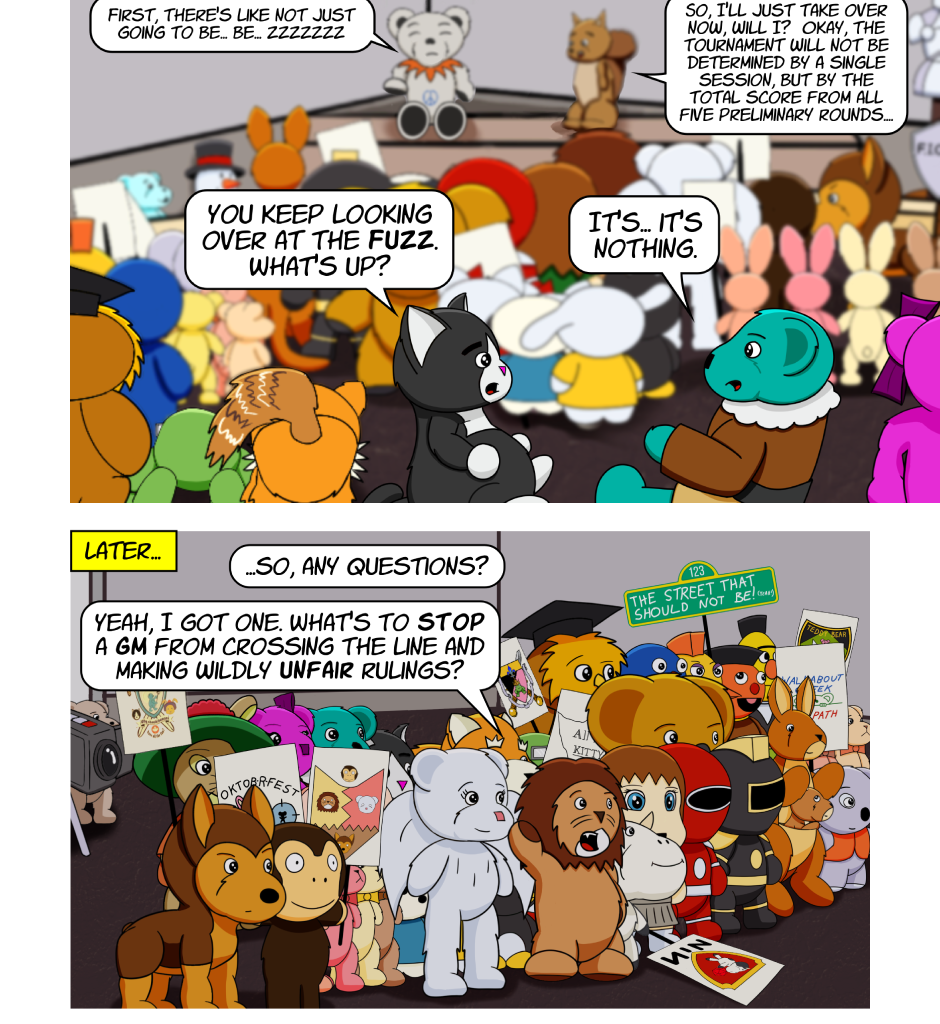 Fuzzy Knights - Episode 66, Page 1: Episode 63 - The Rules and the REF