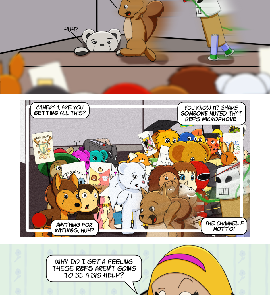 Fuzzy Knights - Episode 66, Page 1: Episode 63 - The Rules and the REF