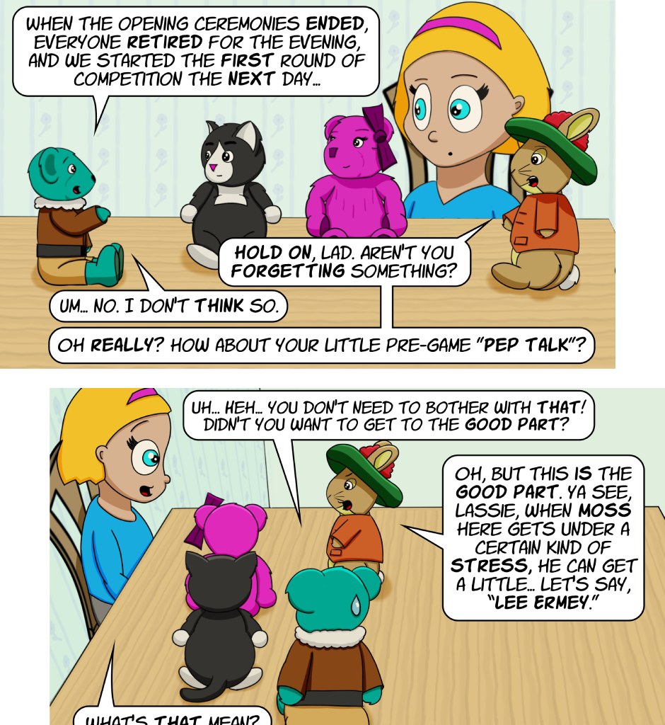 Fuzzy Knights - Episode 67, Page 1: Episode 64 - The Pep Talk