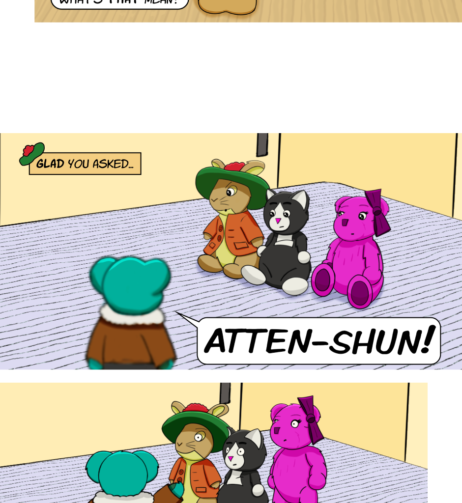 Fuzzy Knights - Episode 67, Page 1: Episode 64 - The Pep Talk