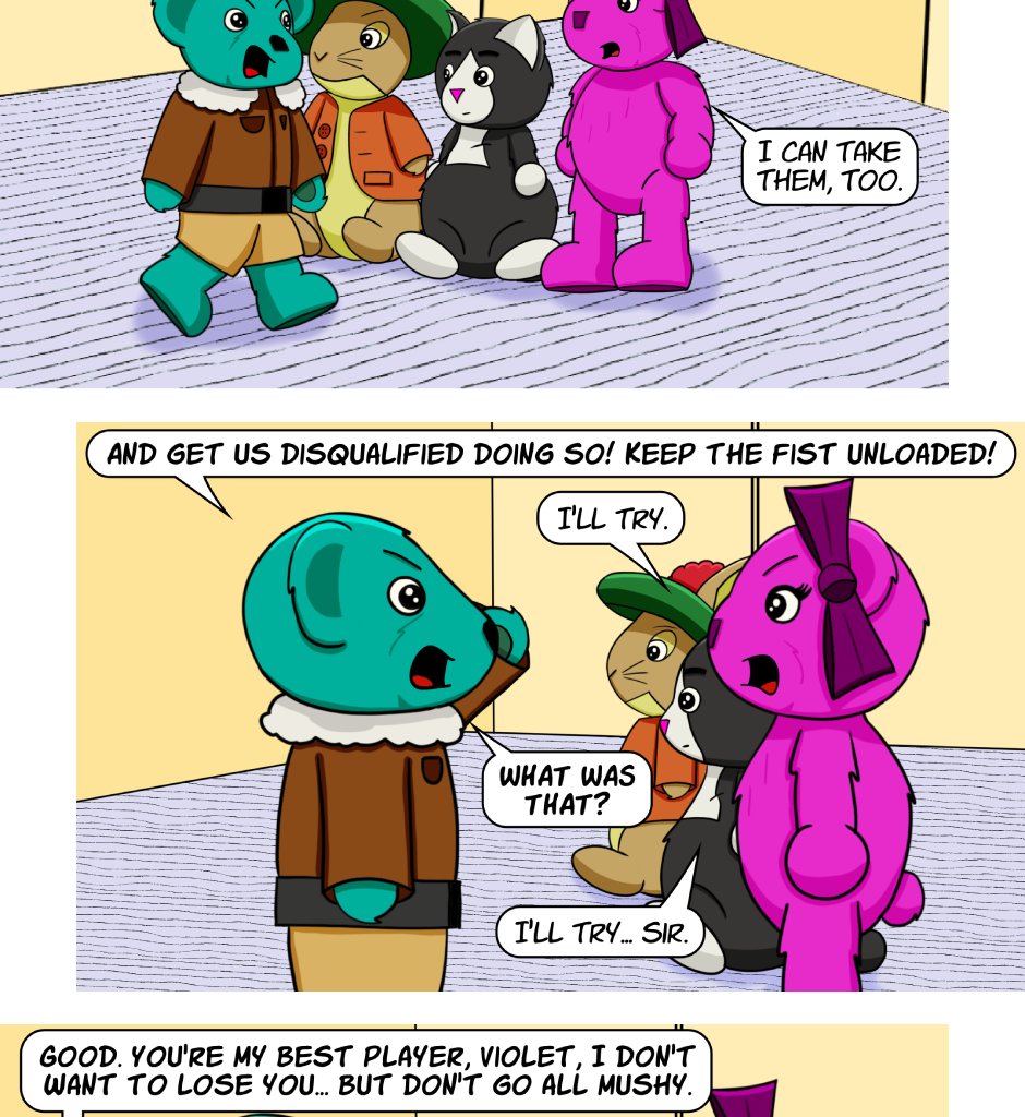Fuzzy Knights - Episode 67, Page 1: Episode 64 - The Pep Talk