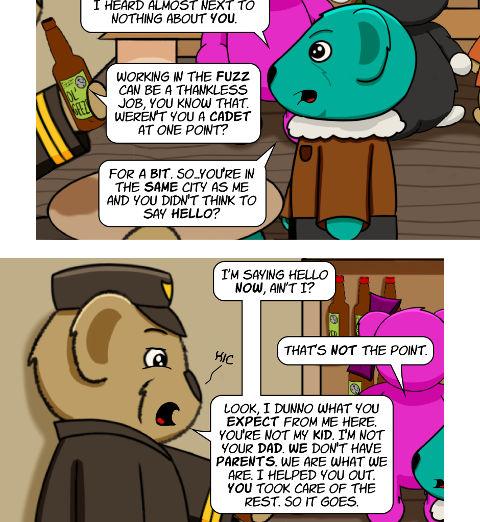 Fuzzy Knights - Episode 68, Page 1: Episode 65 - The Pool Hall