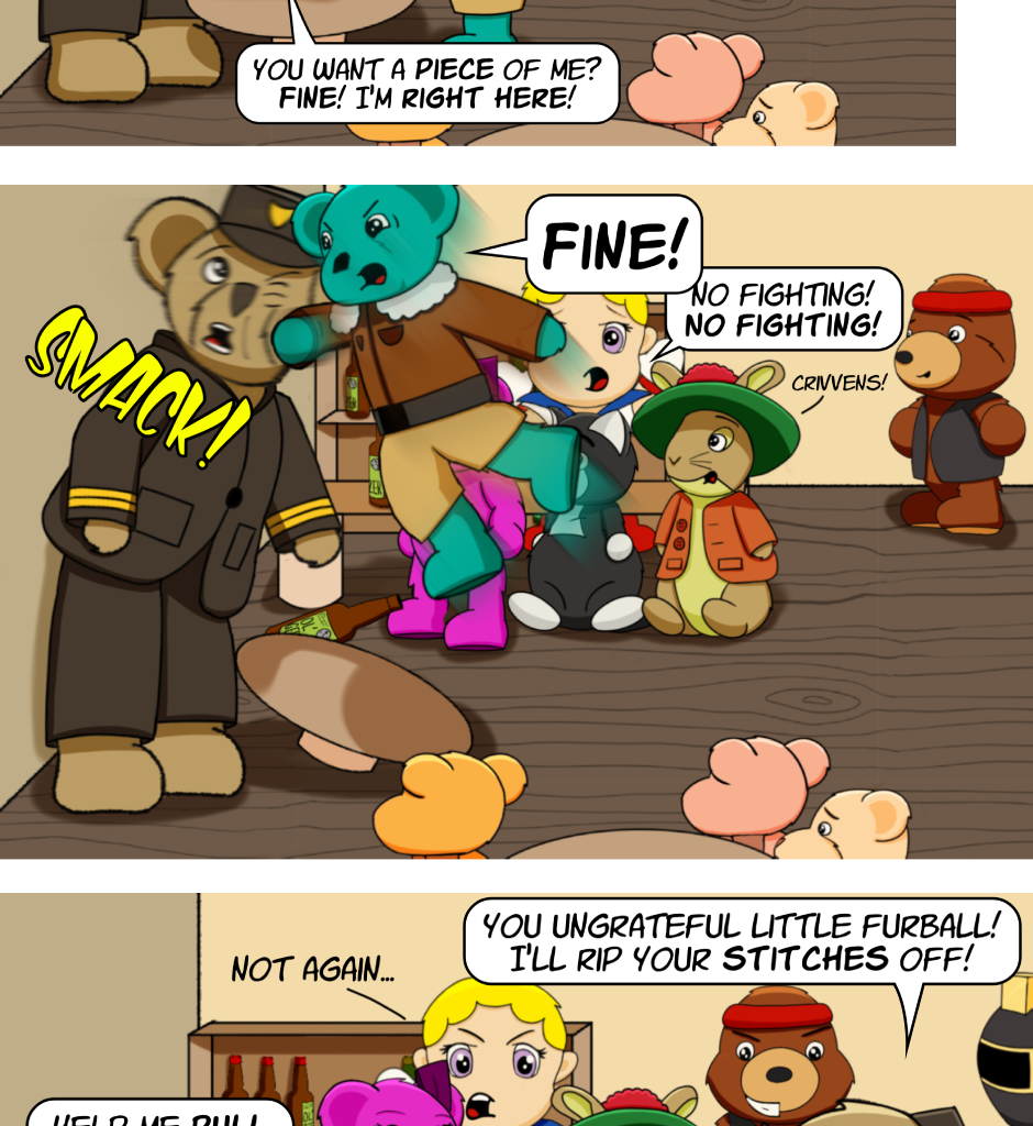 Fuzzy Knights - Episode 68, Page 1: Episode 65 - The Pool Hall