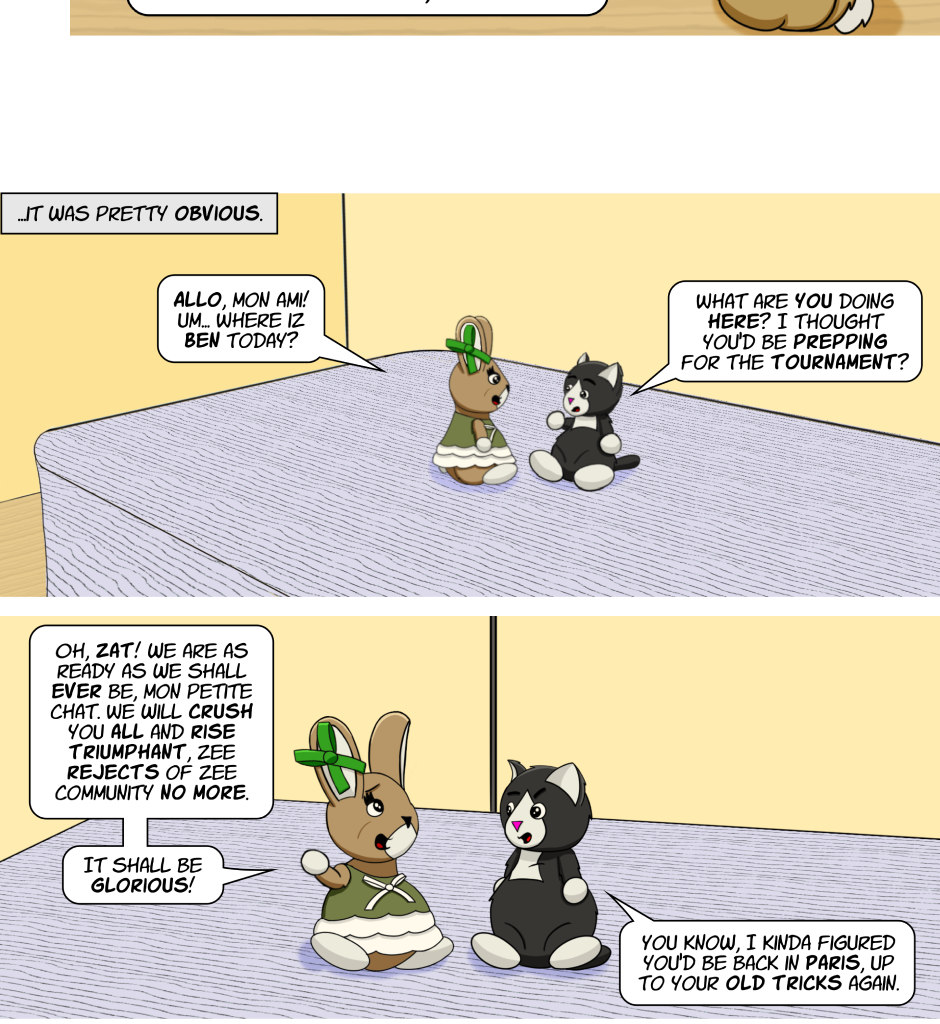 Fuzzy Knights - Episode 69, Page 1: Episode 66 - A Fembunny Scorned