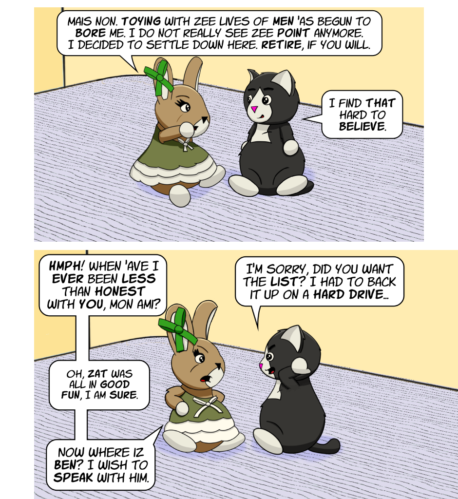 Fuzzy Knights - Episode 69, Page 1: Episode 66 - A Fembunny Scorned