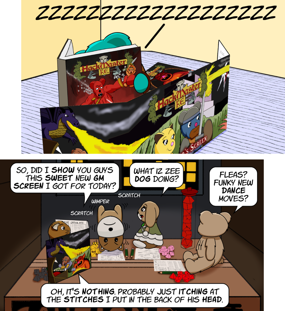 Fuzzy Knights - Episode 71, Page 1: Episode 68 - Day 1