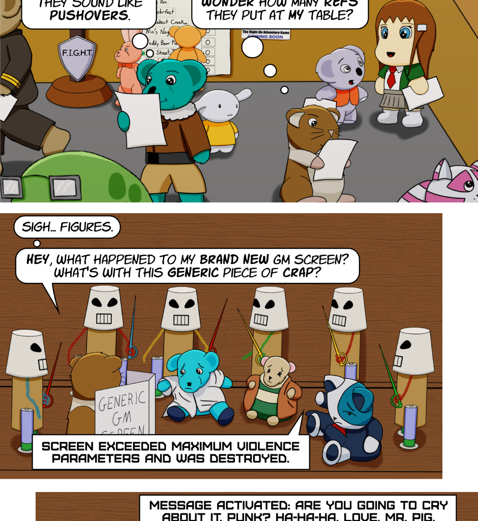 Fuzzy Knights - Episode 71, Page 1: Episode 68 - Day 1