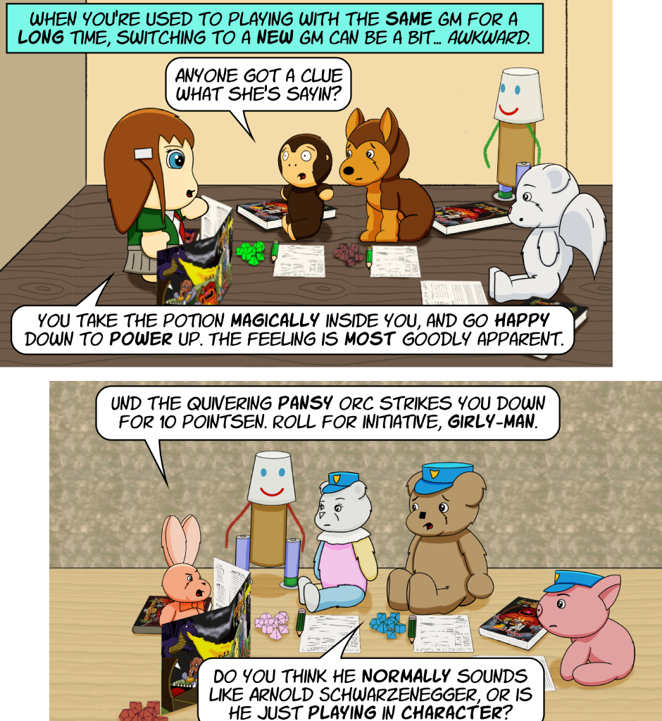 Fuzzy Knights - Episode 72, Page 1: Episode 69 - Game On!
