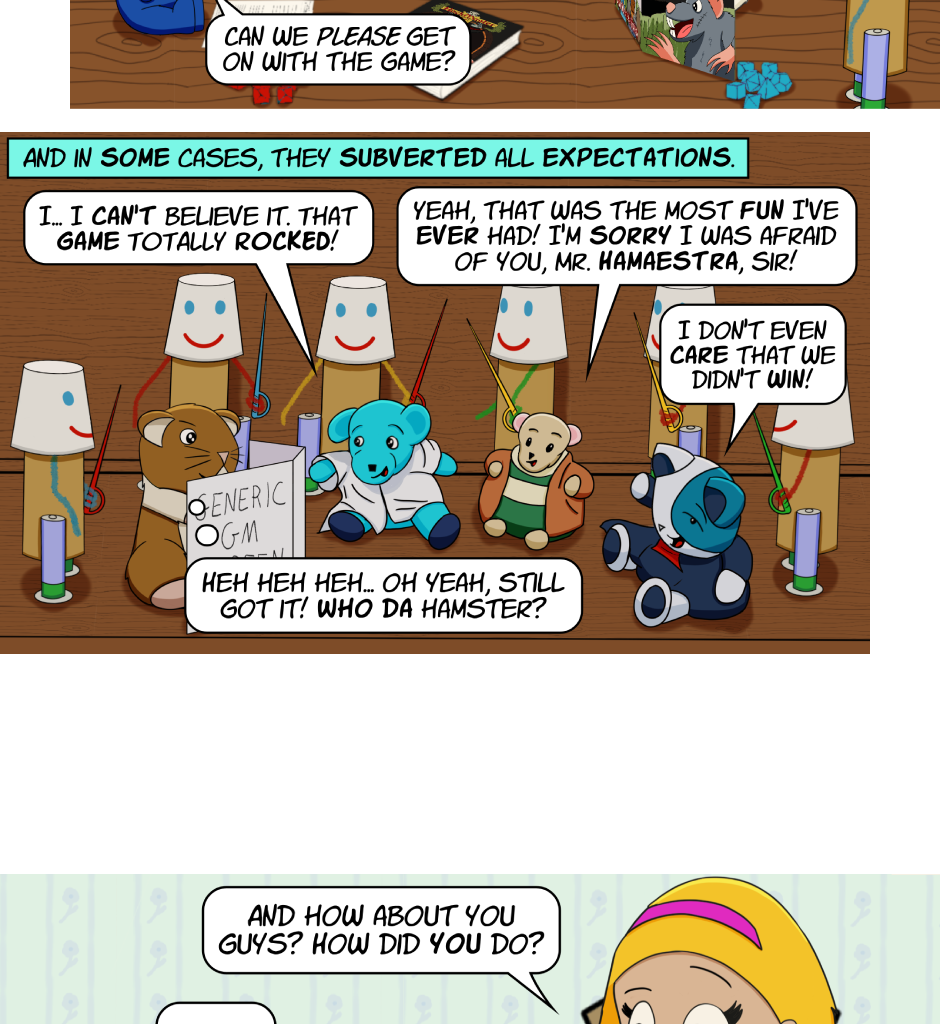 Fuzzy Knights - Episode 72, Page 1: Episode 69 - Game On!