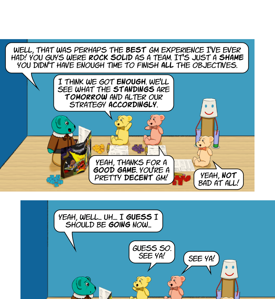 Fuzzy Knights - Episode 72, Page 1: Episode 69 - Game On!