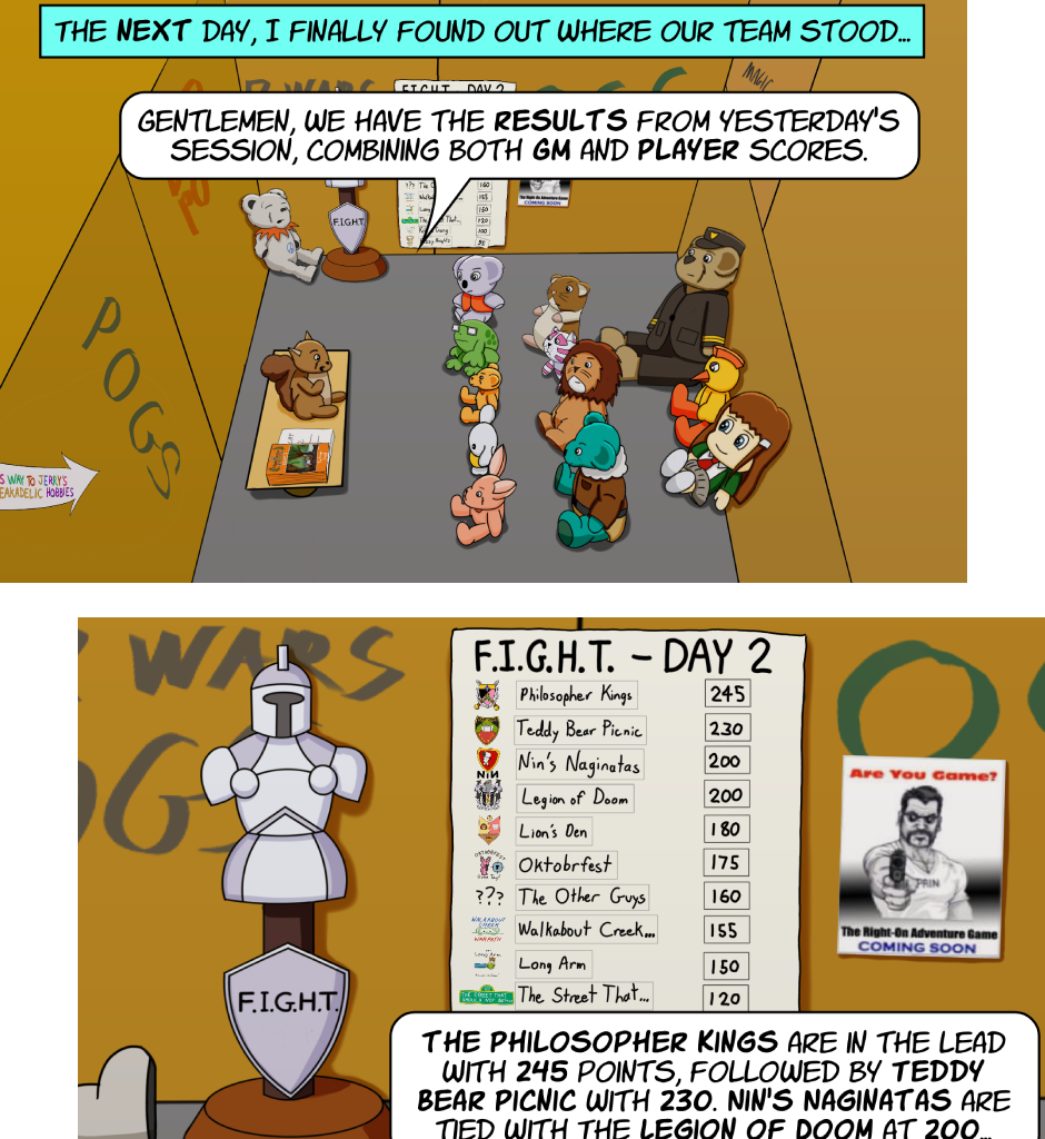 Fuzzy Knights - Episode 73, Page 1: Episode 70 - Day 2