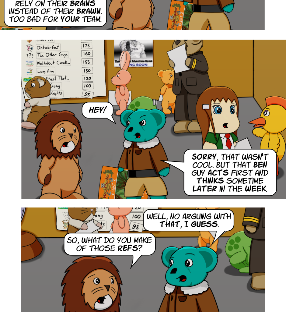 Fuzzy Knights - Episode 73, Page 1: Episode 70 - Day 2