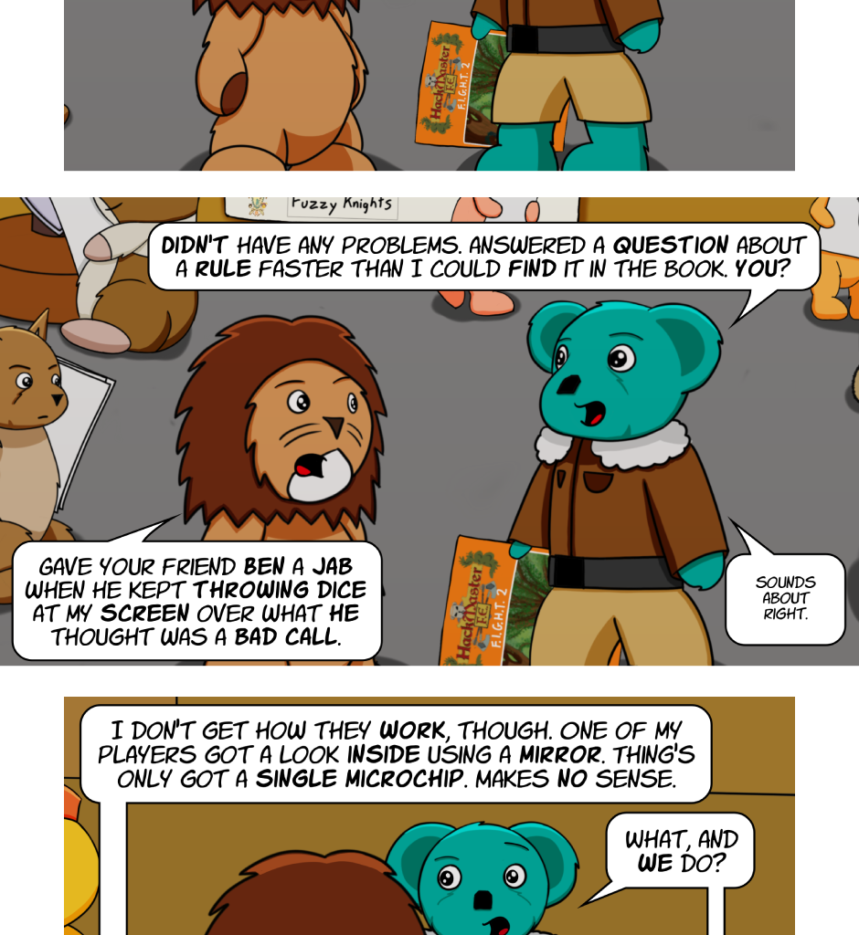 Fuzzy Knights - Episode 73, Page 1: Episode 70 - Day 2