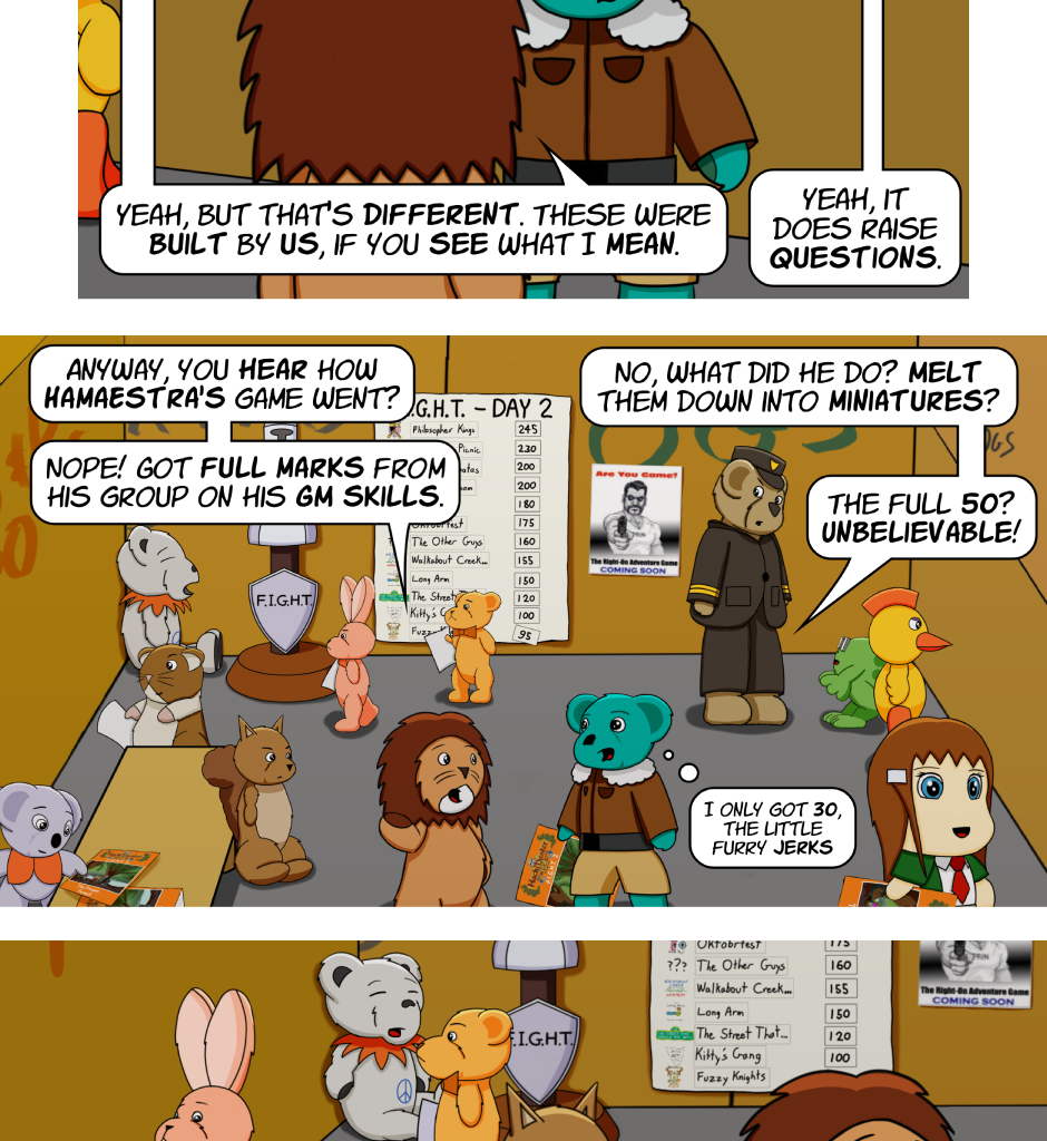 Fuzzy Knights - Episode 73, Page 1: Episode 70 - Day 2