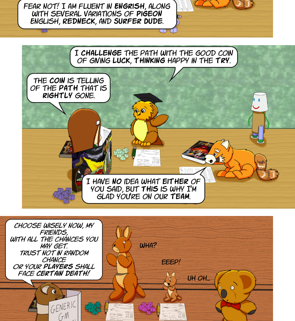 Fuzzy Knights - Episode 74, Page 1: Episode 71 - The Riddle