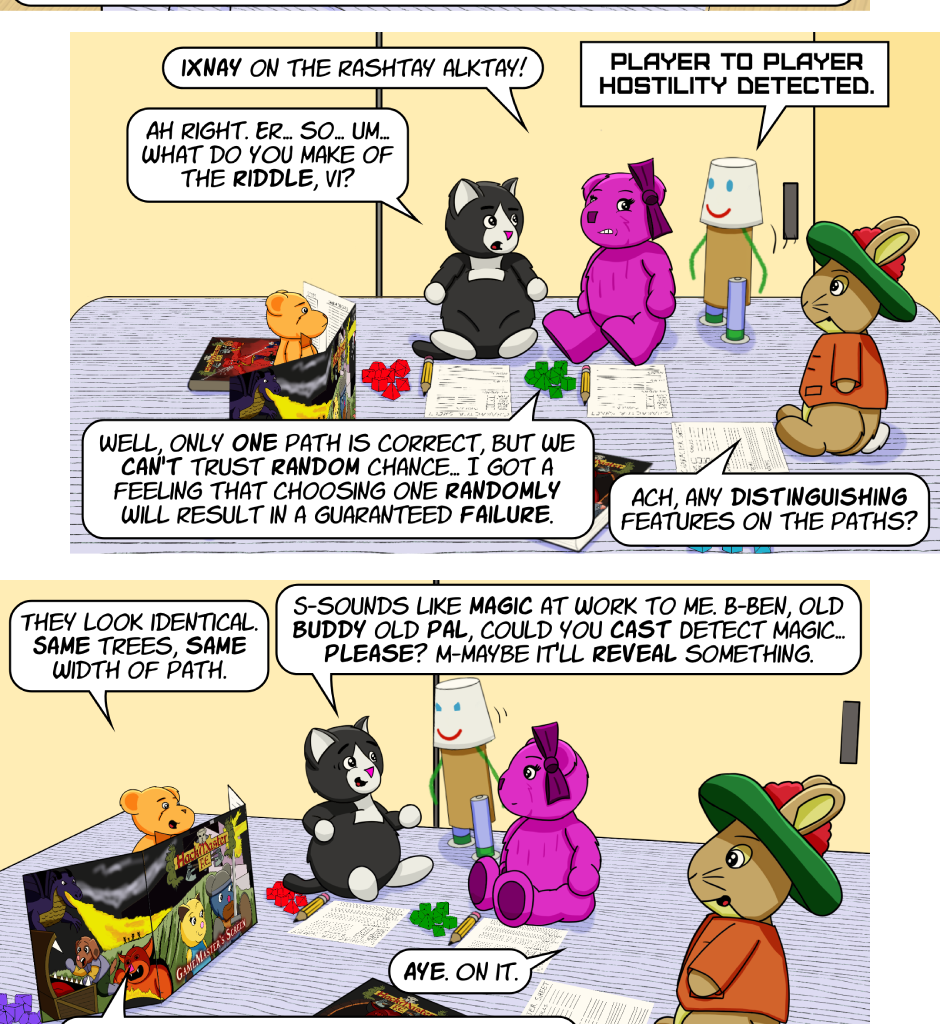 Fuzzy Knights - Episode 74, Page 1: Episode 71 - The Riddle