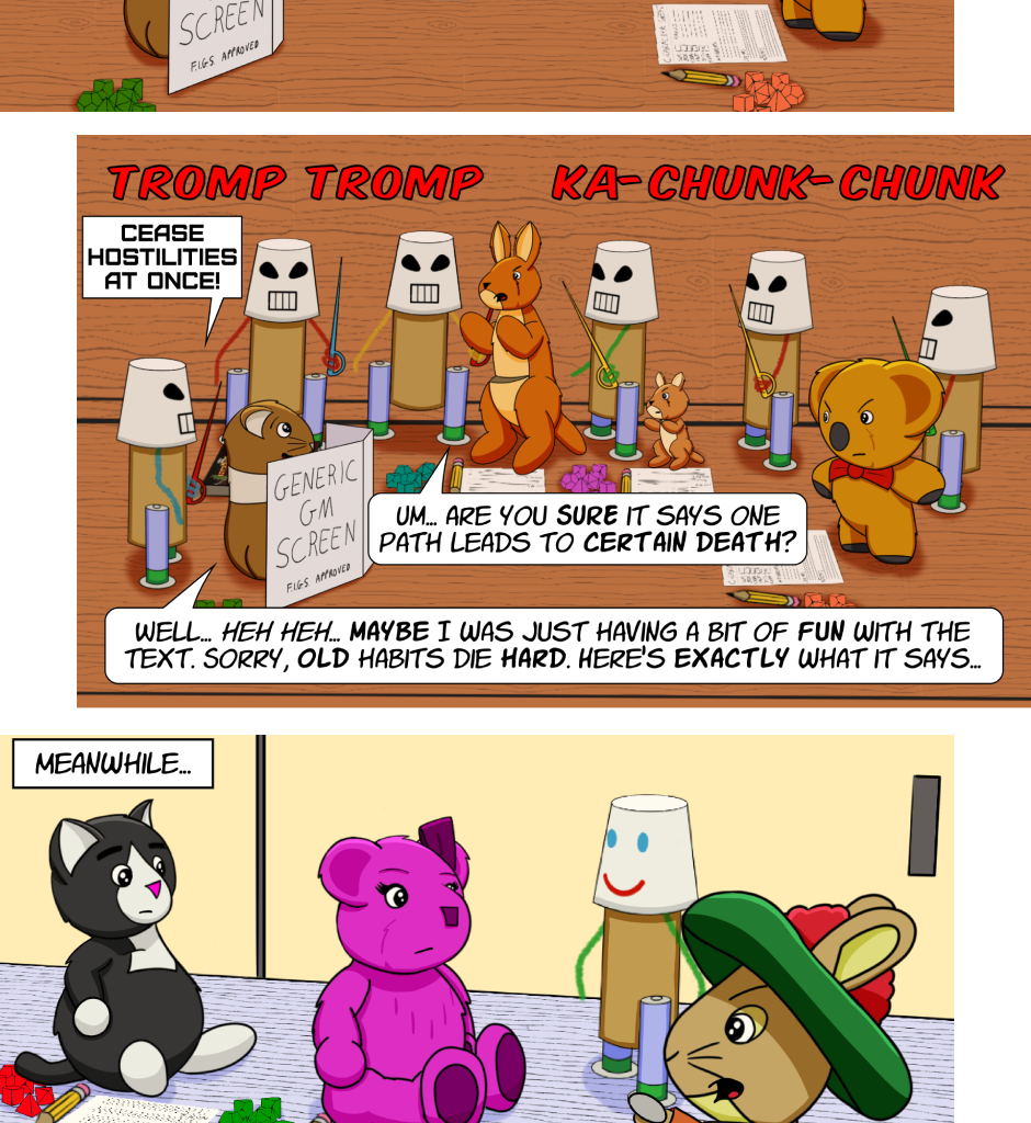 Fuzzy Knights - Episode 74, Page 1: Episode 71 - The Riddle