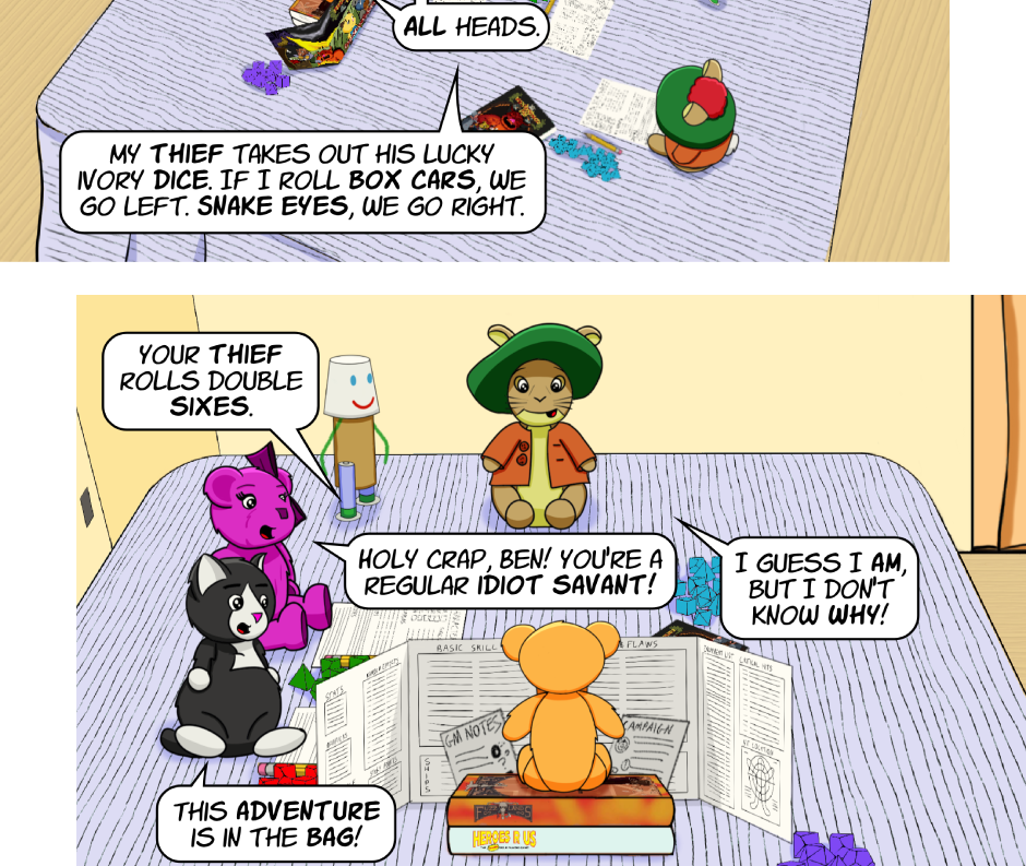 Fuzzy Knights - Episode 74, Page 1: Episode 71 - The Riddle