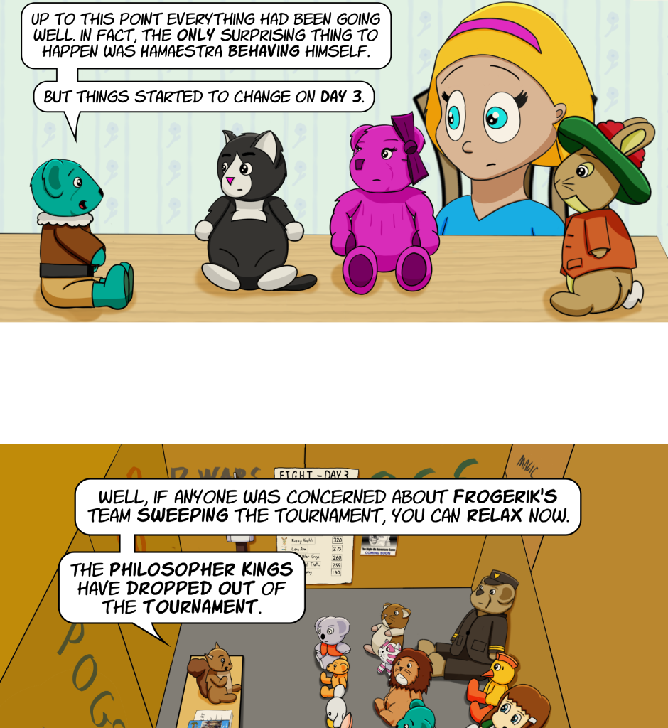 Fuzzy Knights - Episode 76, Page 1: Episode 73 - Day 3