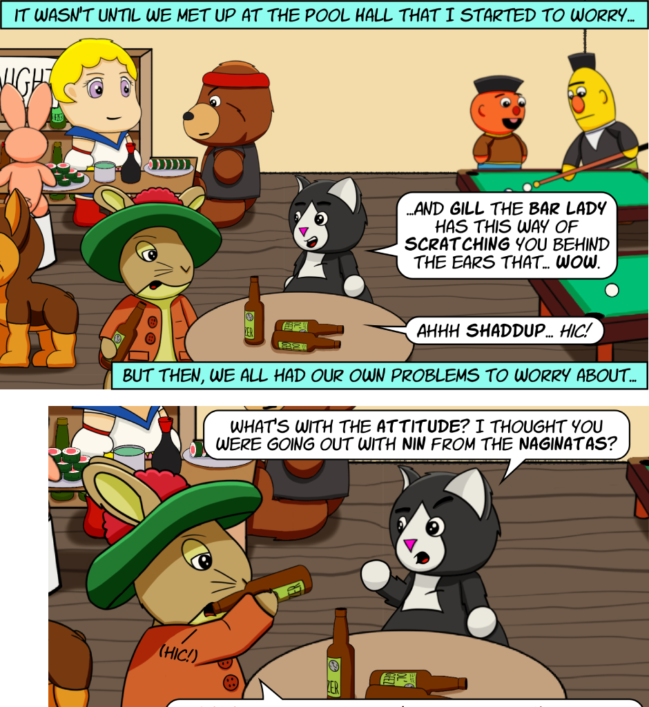 Fuzzy Knights - Episode 78, Page 1: Episode 75 - Disturbing Developments