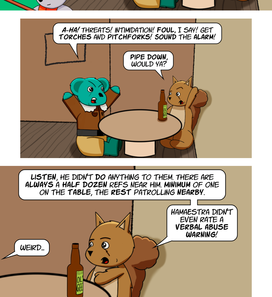 Fuzzy Knights - Episode 78, Page 1: Episode 75 - Disturbing Developments