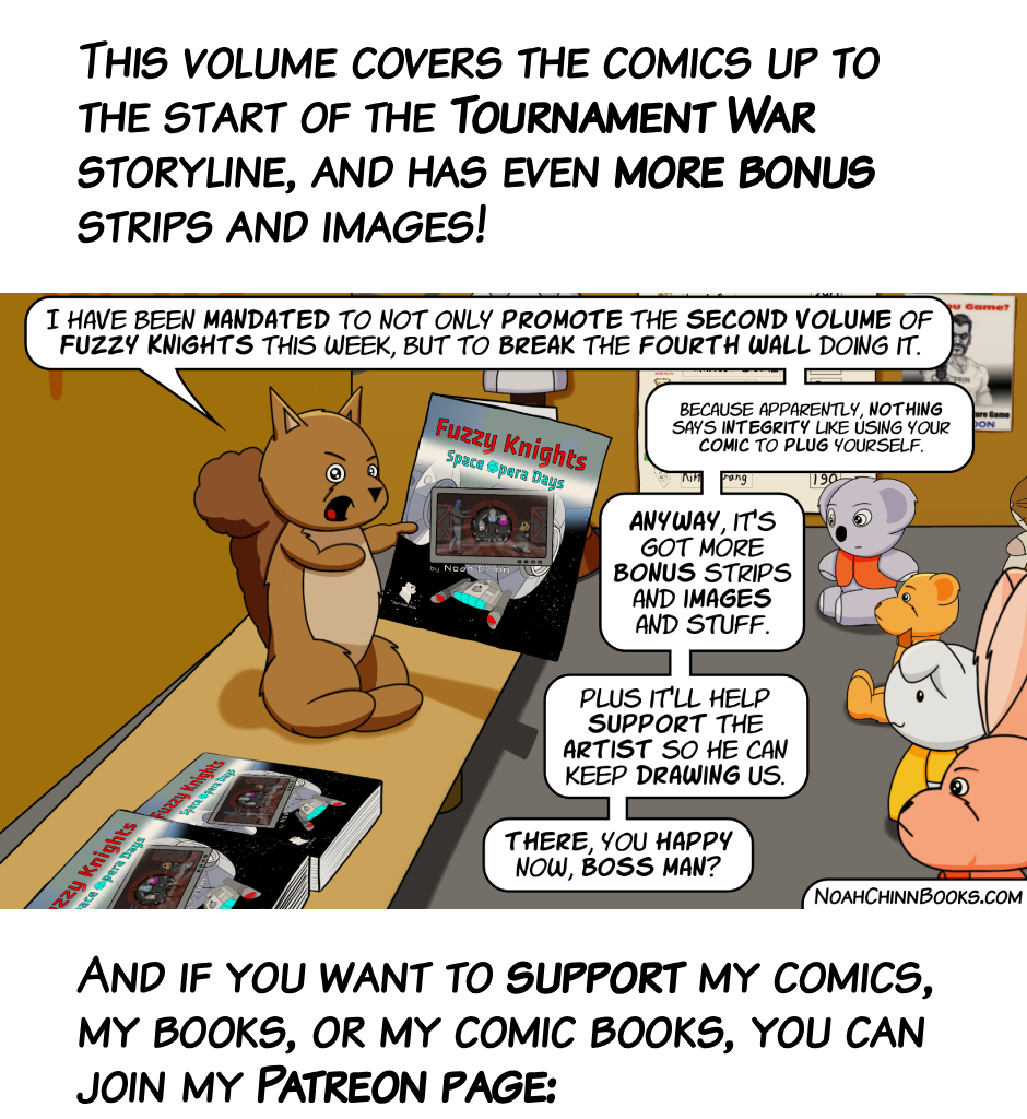 Fuzzy Knights - Episode 79, Page 1: Toss A Coin To Your Fuzzy... 