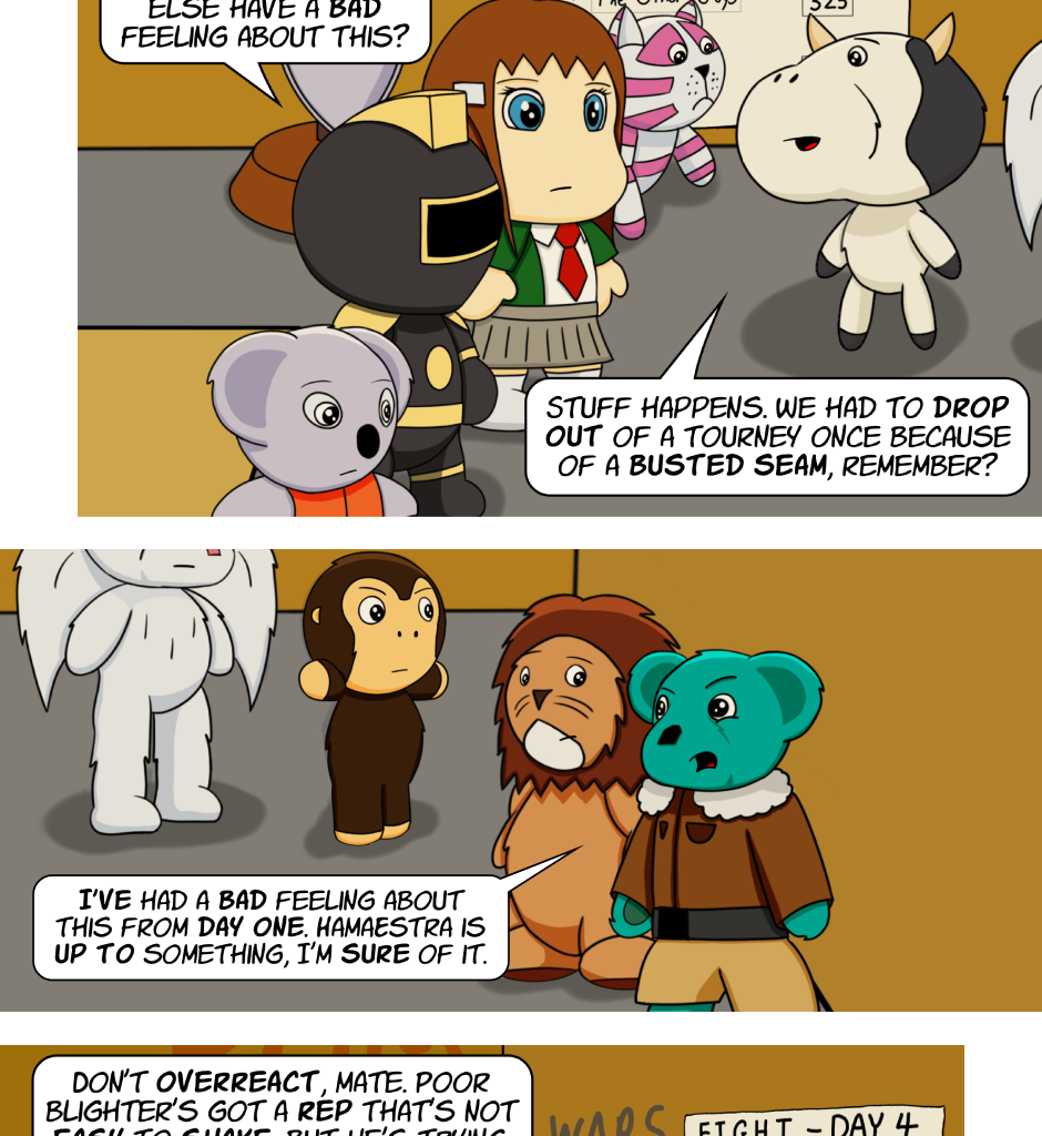 Fuzzy Knights - Episode 80, Page 1: Chapter 76 - Day 4