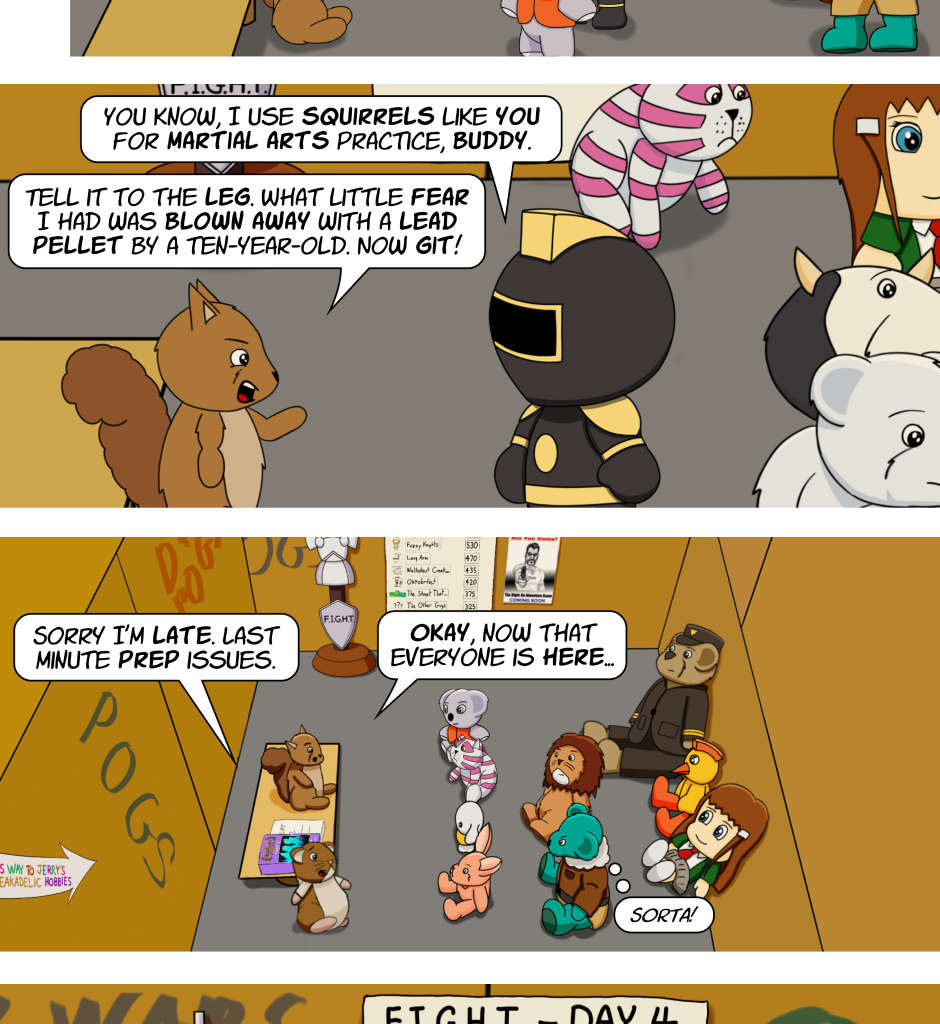 Fuzzy Knights - Episode 80, Page 1: Chapter 76 - Day 4