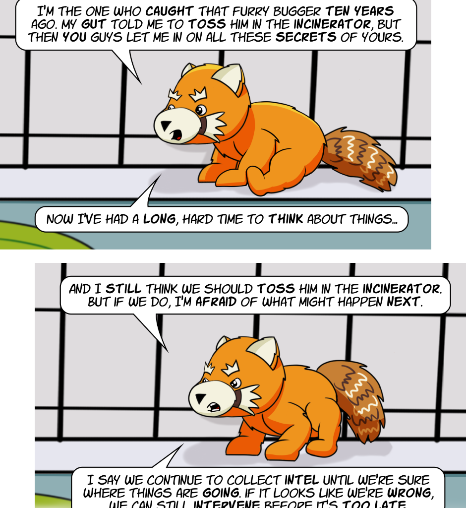 Fuzzy Knights - Episode 85, Page 1: Episode 80 - The Council Meets