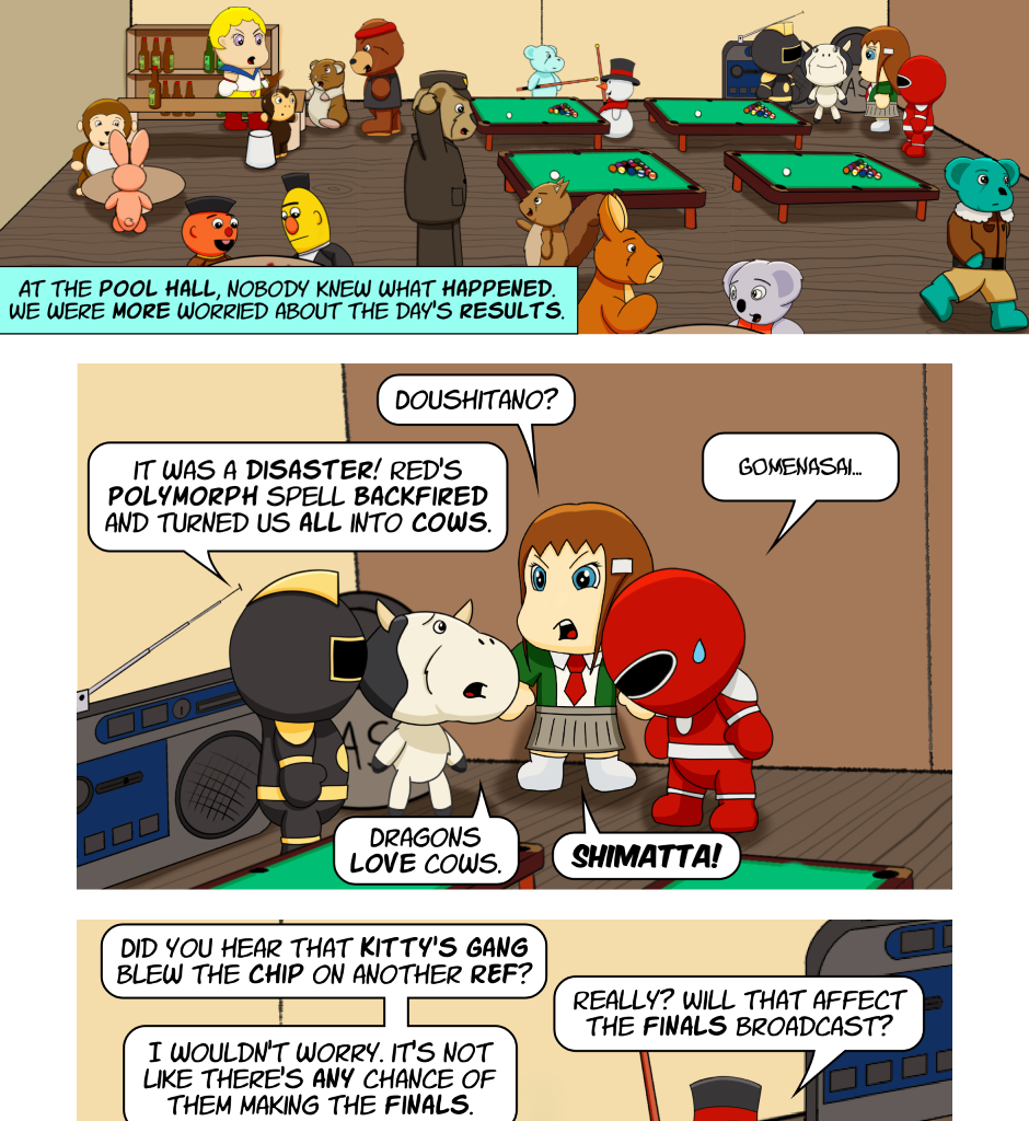 Fuzzy Knights - Episode 86, Page 1: Episode 81 - Various Tides of Fortune