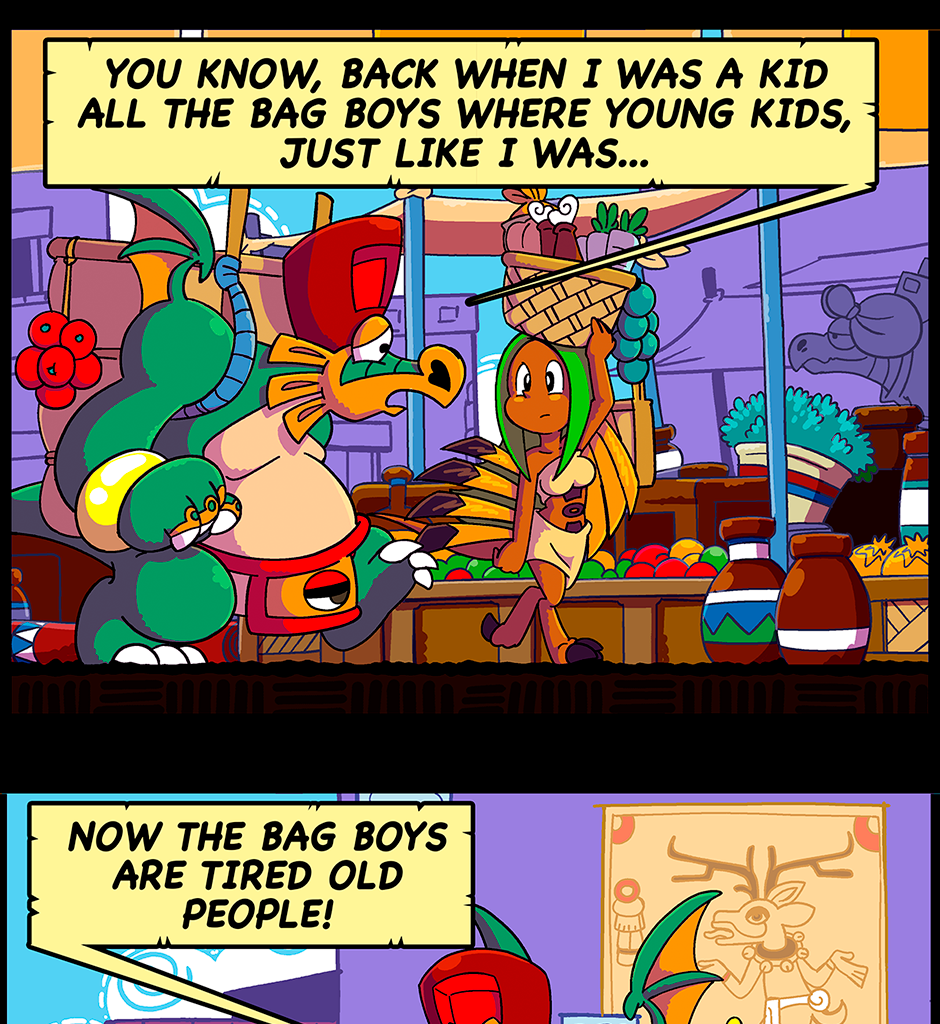 Macoatl - Episode 212, Page 1: Bag boys