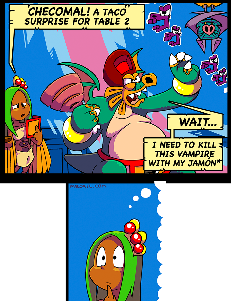 Macoatl - Episode 227, Page 1: Handsome vampire