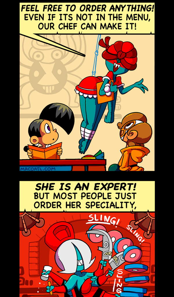 Macoatl - Episode 235, Page 1: The Menu