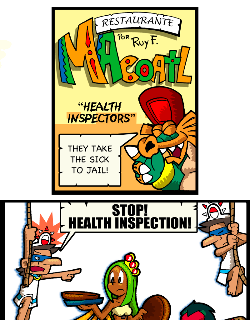 Macoatl - Episode 270, Page 1: Health inspection
