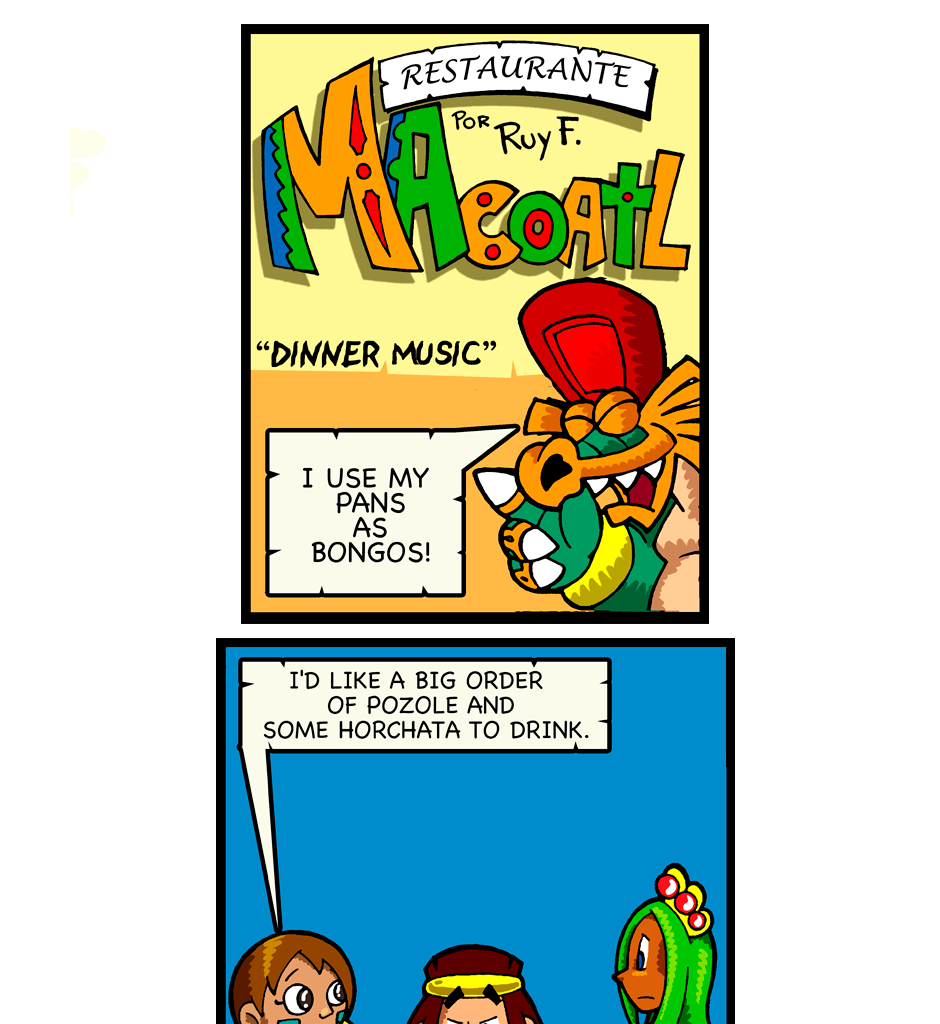 Macoatl - Episode 277, Page 1: Flautas de Pollo