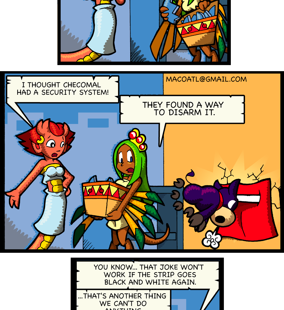 Macoatl - Episode 281, Page 1: Security fail