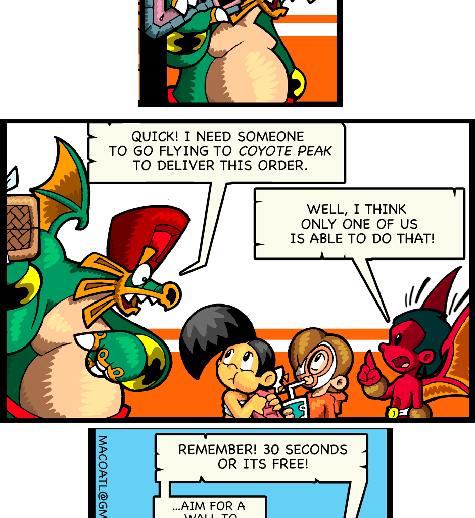 Macoatl - Episode 285, Page 1: Food delivery