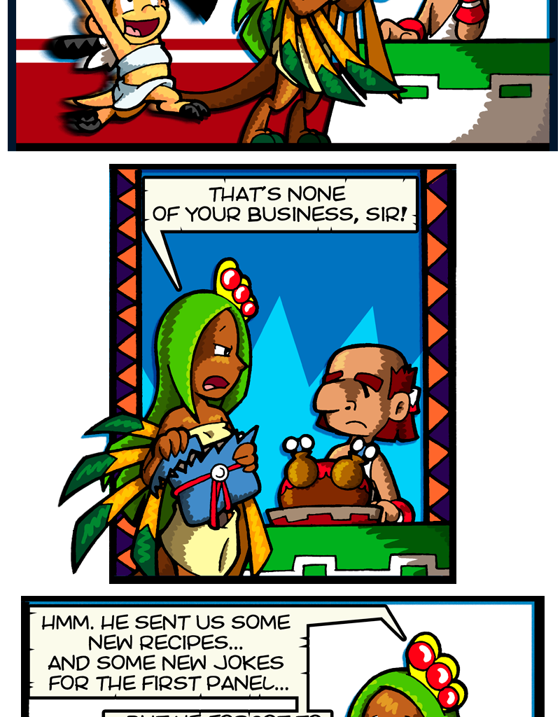 Macoatl - Episode 298, Page 1: The legend of the golden fried meaty tacos of gold (part IV)